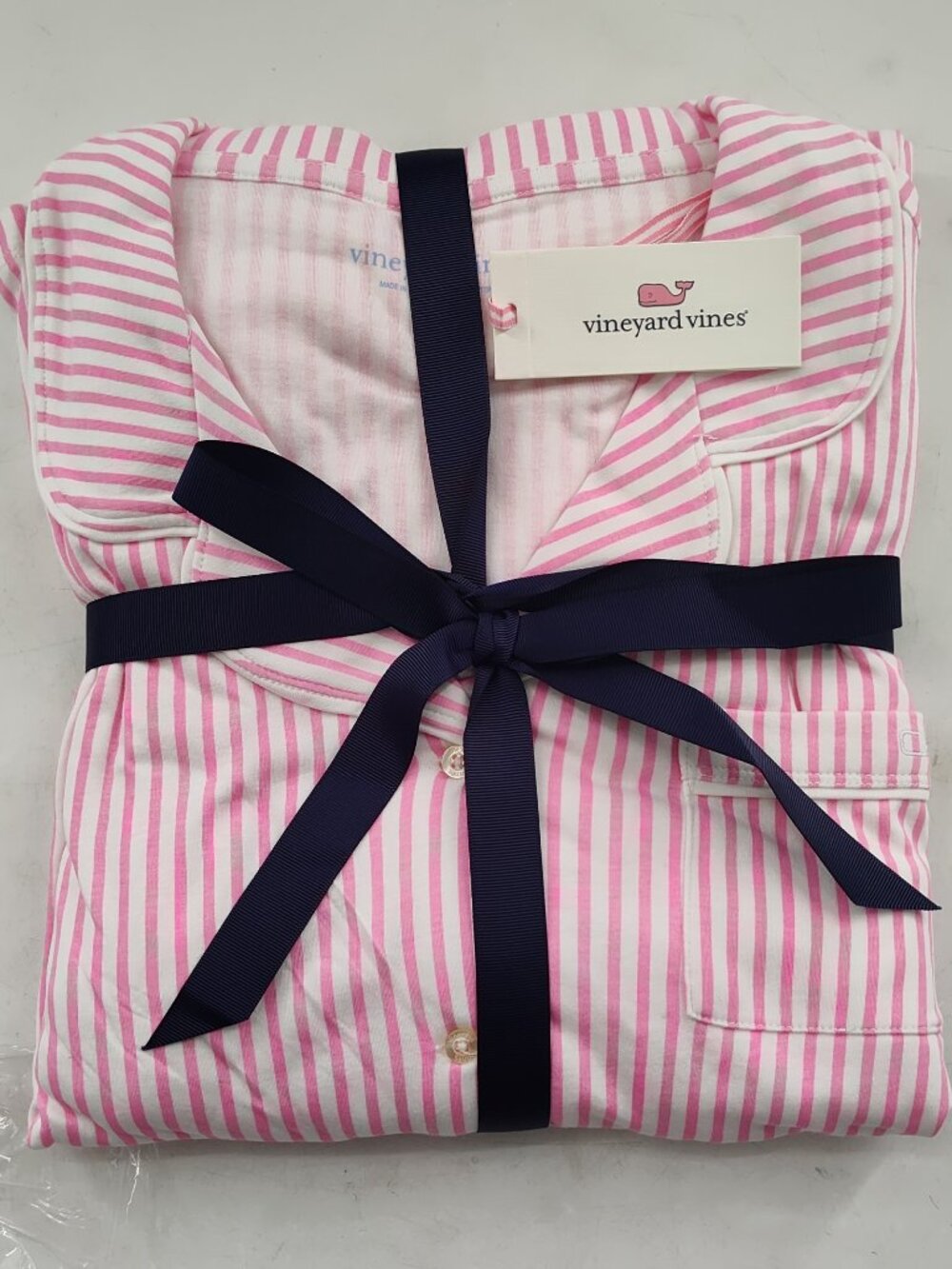 Vineyard Vines Pima Cotton Pajama Set Pink/White Size XL              P#798@CMK